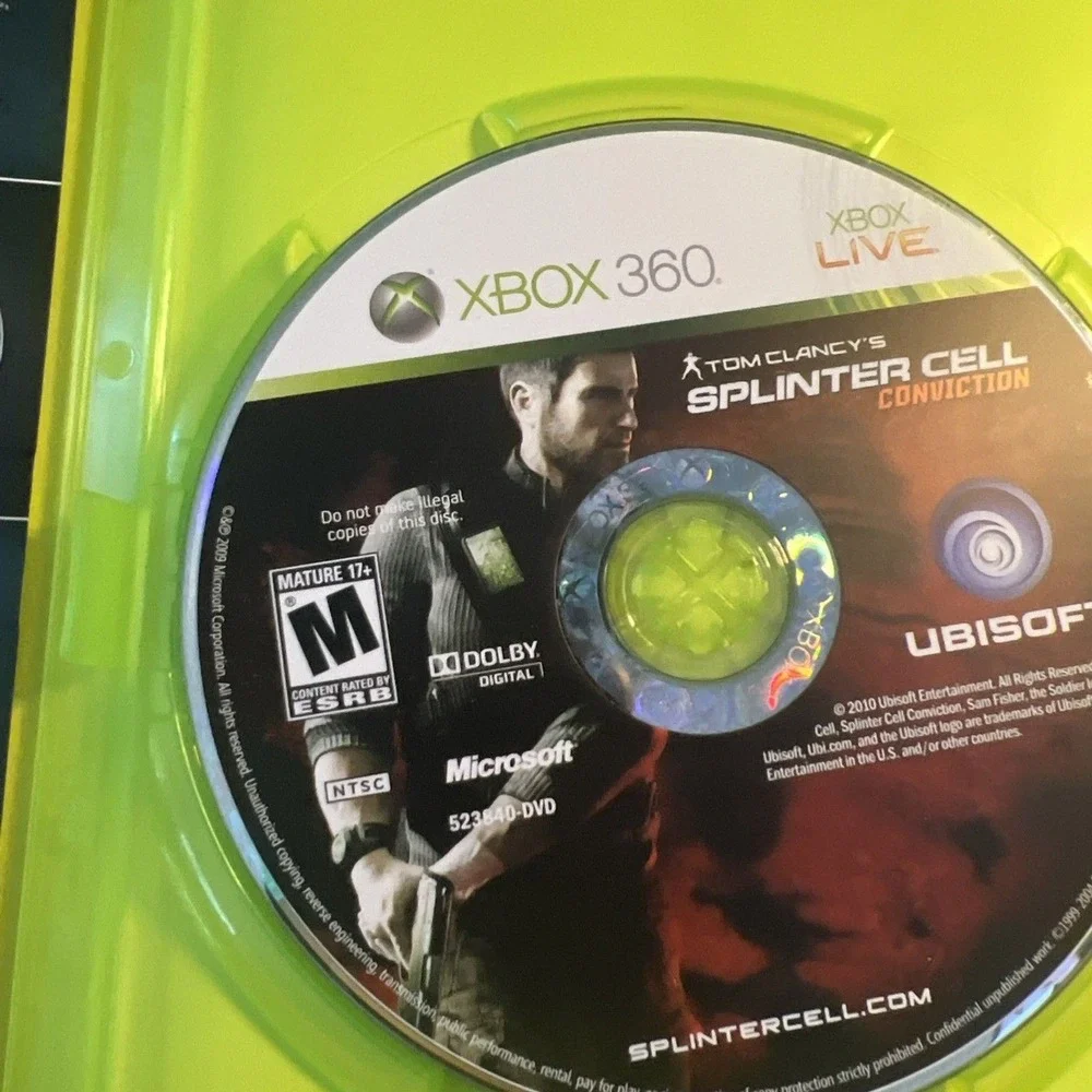 Tom Clancy's Splinter Cell: Conviction (Xbox 360, 2010)